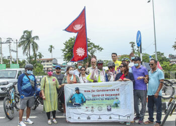 कोरोनामुक्त शाहले पुरा गरे मेची–महाकाली साइकल यात्रा