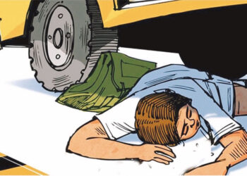 बसको ठक्करबाट कर्मचारी कृष्ण गुरुङ गम्भीर घाइते