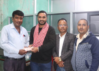 जन्मोत्सवमा पत्रकार ढकालले दिए कोषलाई २५ हजार