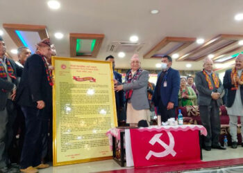 एमाले अध्यक्ष ओलीलाई गृह जिल्लामा भव्य सम्मान