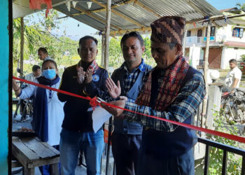 पूर्वीद्वार सहकारी : ४ वटा सेवा कार्यालय वडाध्यक्षहरुद्वारा एकैचोटी उद्घाटन