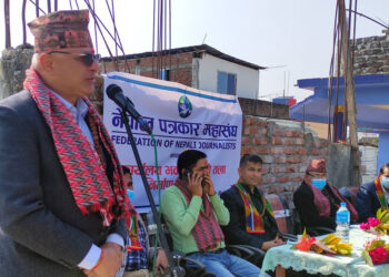 पत्रकार महासंघ झापाको माथ्लो तला भवन थपिदै