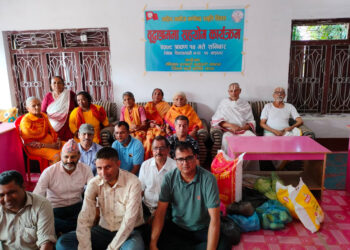 मनोज–झपेन्द्र स्मृति दिवसमा वृद्व–वृद्वाहरुलाई खाद्यान्न