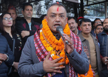 काठमाडौँ–४ मा गगन थापाको हेट्टिक