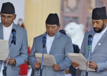 ३ उपप्रधानमन्त्रीसहित ८ सदस्यीय मन्त्रिपरिषद गठन