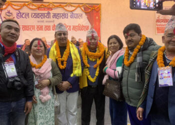 होटल व्यवसायी महासंघ : केन्द्रीय सचिवमा पुनः अधिकारी, सदस्यमा श्रेष्ठ