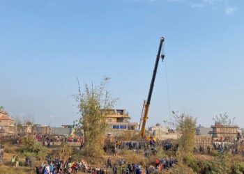 विमान दुर्घटना : खोज तथा उद्धारमा क्रेनको प्रयोग