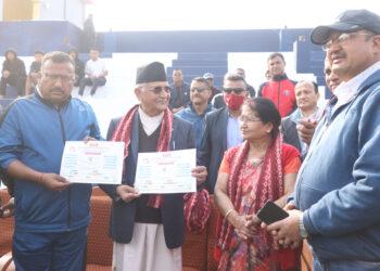 ओलीद्वारा खेल तालिका सार्वजनिक