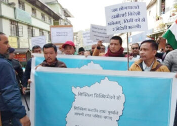 नेपाली भाषीलाई विदेशी भनेपछि सिक्किममा आन्दोलन