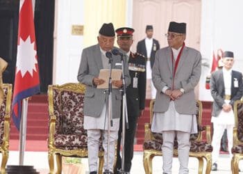 राष्ट्रपति रामचन्द्र पौडेलले लिए शपथ