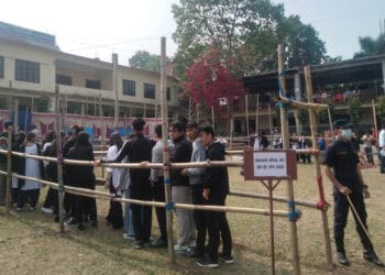 काँकरभिट्टा क्याम्पसमा मतदान हुँदै
