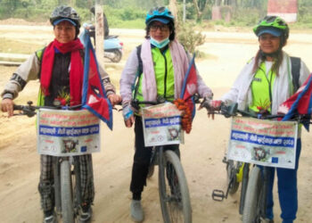 पत्रकार महिलाहरुद्वारा मेची–महाकाली साइकल यात्रा