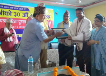 द्रोणाचार्य क्षेत्री पत्रकारिता पुरस्कार पोखरेललाई