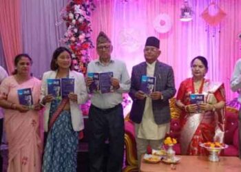 साहित्यकार खरेलले ल्याए विवाहोत्सवमा ‘जेठी’ उपन्यास