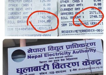असारमा विद्युत महसुल ह्वात्तै बढ्याे