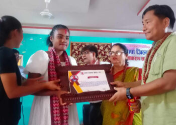 क्रिकेट खेलाडी र प्रशिक्षक सम्मानित