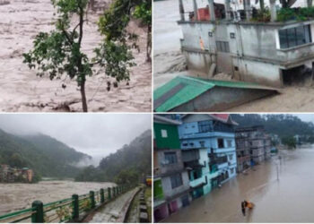 सिक्किममा बाढी : इलामका ५ जना सम्पर्कमा आए