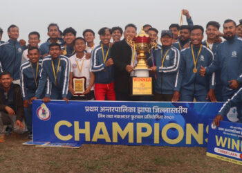 झापा लिगको उपाधि अर्जुनधारालाई