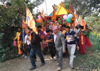 काँकरभिट्टादेखि महापुराणको रथ यात्रा सुरु