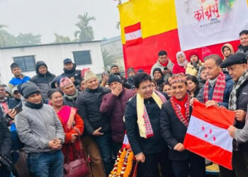 महामन्त्री थापाले सुरु गरे झापाबाट ‘संवाद यात्रा’