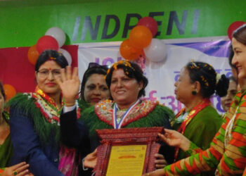 ओलम्पियन धावक मेनुका राउत सम्मानित