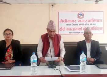 मेचीनगरकाे शंशाेधित बजेट : १ अर्व ३३ कराेड ८३ लाखबढी