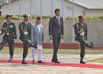 आफ्नै विमानमा आए कतारी राजा नेपाल