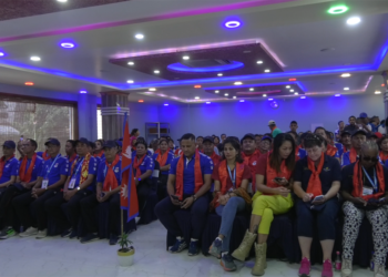 झापामा ओलम्पियन्स र सेलिब्रेटी खेलाडीलाई स्वागत