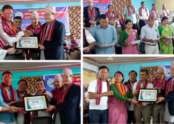 खानेपानीका निर्वाचित समितिद्वारा सपथ ग्रहण