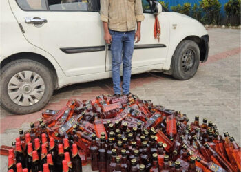 अवैध मदिरा र कारसहित भारतीय नागरिक पक्राउ