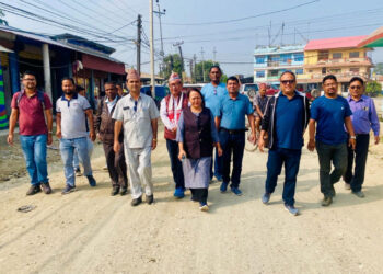 निर्माणधिन बुट्टाबारी–प्याकुरेल चोकको सडक अनुगमन