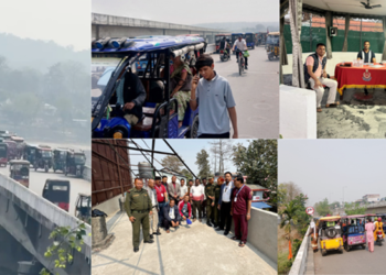मेची पुलमा सिटी रिक्साको जाम अब छिट्टै हट्ने