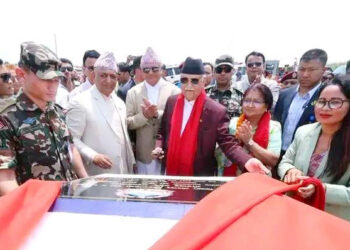 प्रधानमन्त्री ओलीद्वारा नगर अस्पतालको शिलान्यास