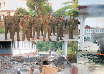 नगरप्रहरीले हात जोडेर विन्ती विसाएपछि केहि भवनहरु जोगिए