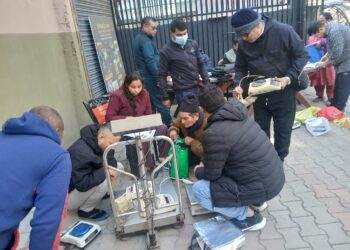 मेचीनगरको पाँच ठाउँमा नाप–तौल परीक्षणको डोर टोली