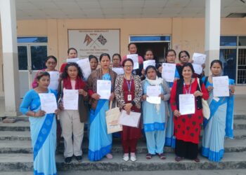 मेचीनगरमा ´मतदाता शिक्षा`का लागि खटिए स्वयंसेविकाहरू