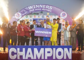 मछिन्द्रले उचाल्याे झापा गाेल्डकपकाे उपाधि