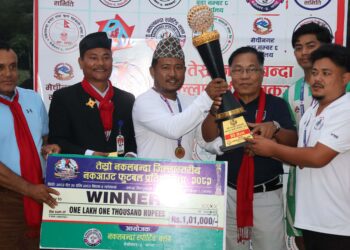 बुधबारेकाे आदर्श युवा क्लब च्याम्पियन