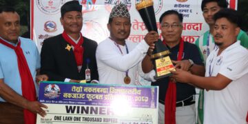 बुधबारेकाे आदर्श युवा क्लब च्याम्पियन