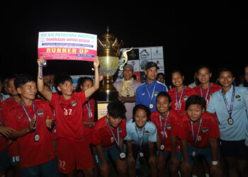 आर्मीलाई हराउँदै एपिएफले जित्यो चन्द्रगढी महिला गोल्डकपको उपाधि