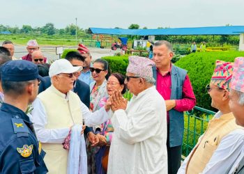 ओली चुनावपछि पहिलाे पटक झापामा
