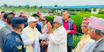 ओली चुनावपछि पहिलाे पटक झापामा